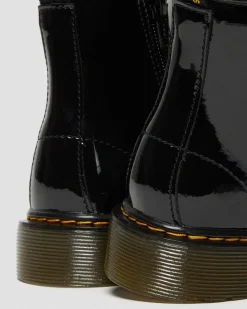 Dr. Martens Boots 1460 En Cuir Verni à Lacets Junior Noir — Patent Leather Sale