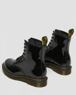 Dr. Martens Boots 1460 En Cuir Verni à Lacets Noir — Patent Leather Sale