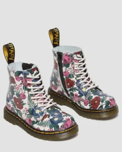 Dr. Martens Boots 1460 English Garden En Cuir Pour Tout-petit Multi — Hydro Leather Cheap