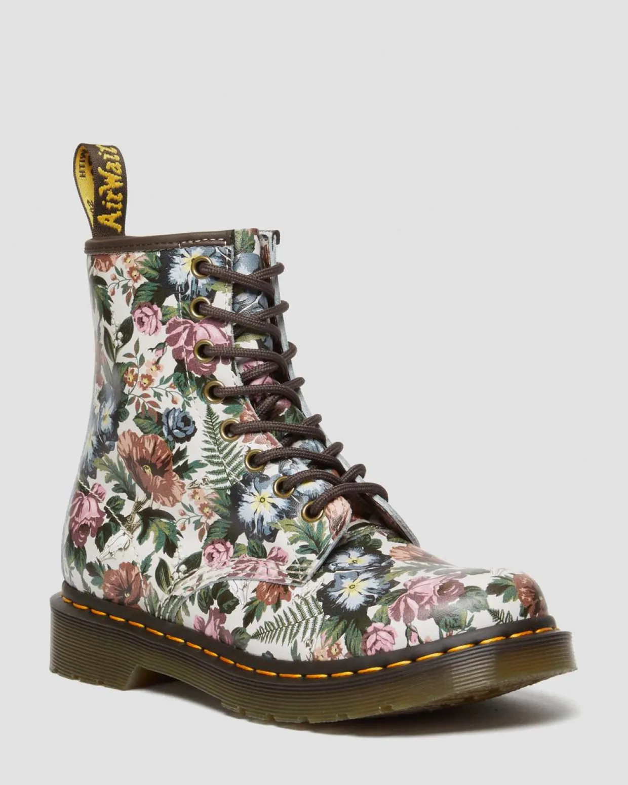 Dr. Martens Boots 1460 English Garden En Cuir à Lacets Multi — Backhand New