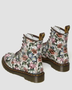 Dr. Martens Boots 1460 English Garden En Cuir à Lacets Multi — Backhand New