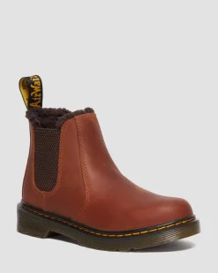 Dr. Martens Boots 2976 Leonore En Cuir Junior LIGHT BROWN — Republic Waterproof Flash Sale