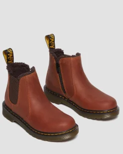 Dr. Martens Boots 2976 Leonore En Cuir Junior LIGHT BROWN — Republic Waterproof Flash Sale