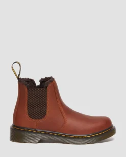 Dr. Martens Boots 2976 Leonore En Cuir Junior LIGHT BROWN — Republic Waterproof Flash Sale