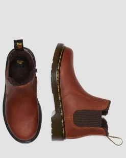 Dr. Martens Boots 2976 Leonore En Cuir Junior LIGHT BROWN — Republic Waterproof Flash Sale