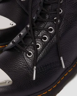 Dr. Martens Boots 1460 Lunar En Cuir à Zip Et à Plaque Noir — Milled Nappa Clearance