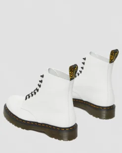 Dr. Martens Boots 1460 Pascal Bex En Cuir Pisa à Lacets Blanc — Pisa Outlet