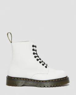 Dr. Martens Boots 1460 Pascal Bex En Cuir Pisa à Lacets Blanc — Pisa Outlet