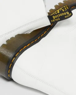 Dr. Martens Boots 1460 Pascal Bex En Cuir Pisa à Lacets Blanc — Pisa Outlet