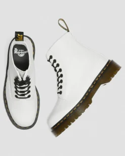 Dr. Martens Boots 1460 Pascal Bex En Cuir Pisa à Lacets Blanc — Pisa Outlet