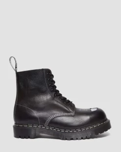 Dr. Martens Boots 1460 Pascal Bex Steel Toe En Cuir à Lacets Noir — Overdrive Fashion