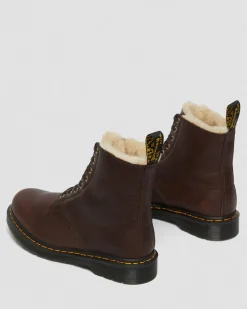 Dr. Martens BOOTS 1460 PASCAL EN CUIR DOUBLÉES DE FOURRURE SYNTHÉTIQUE Cask — Ambassador Best Sale