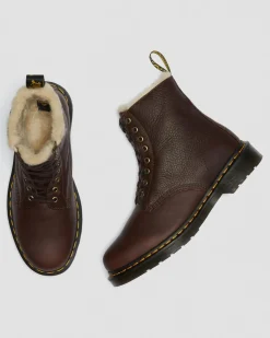 Dr. Martens BOOTS 1460 PASCAL EN CUIR DOUBLÉES DE FOURRURE SYNTHÉTIQUE Cask — Ambassador Best Sale
