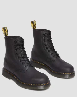Dr. Martens Boots 1460 Pascal En Cuir Et Fourrure Synthétique BLACK — Outlaw Clearance