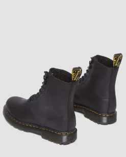 Dr. Martens Boots 1460 Pascal En Cuir Et Fourrure Synthétique BLACK — Outlaw Clearance