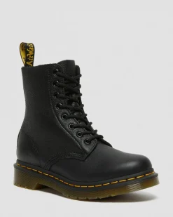 Dr. Martens Boots 1460 Pascal En Cuir Virginia Noir — Virginia Hot