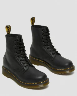 Dr. Martens Boots 1460 Pascal En Cuir Virginia Noir — Virginia Hot