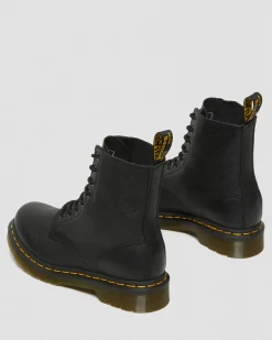 Dr. Martens Boots 1460 Pascal En Cuir Virginia Noir — Virginia Hot