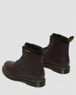 Dr. Martens Boots 1460 Pascal WarmWair En Cuir Valor WP Marron foncé — Valor Wp Cheap