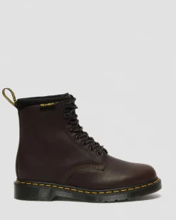 Dr. Martens Boots 1460 Pascal WarmWair En Cuir Valor WP Marron foncé — Valor Wp Cheap