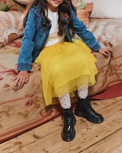 Dr. Martens Boots 1460 Rainbow En Cuir à Lacets Junior Noir — Rainbow Patent Shop