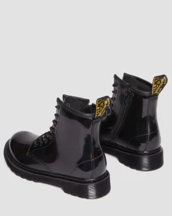 Dr. Martens Boots 1460 Rainbow En Cuir à Lacets Junior Noir — Rainbow Patent Shop