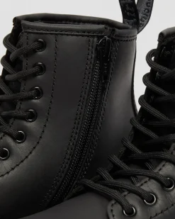 Dr. Martens Boots 1460 Serena En Cuir Fourrées Junior Noir — Republic Waterproof Best