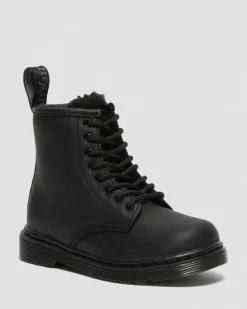 Dr. Martens Boots 1460 Serena En Cuir Fourrées Pour Tout-petit Noir — Republic Waterproof Flash Sale