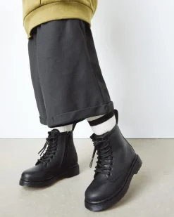 Dr. Martens Boots 1460 Serena En Cuir Fourrées Pour Tout-petit Noir — Republic Waterproof Flash Sale