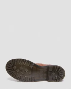 Dr. Martens Boots 1460 Serena En Cuir Fourrées à Lacets Camel — Farrier Cheap