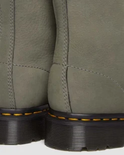 Dr. Martens Boots 1460 Serena En Cuir Nubuck Et Fourrure Synthétique à Lacets NICKEL GREY — Milled Nubuck Wp Online