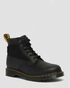 Dr. Martens Boots 101 Streeter En Cuir Noir — Streeter+Extra Tough 50/50 New