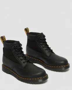 Dr. Martens Boots 101 Streeter En Cuir Noir — Streeter+Extra Tough 50/50 New
