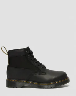 Dr. Martens Boots 101 Streeter En Cuir Noir — Streeter+Extra Tough 50/50 New