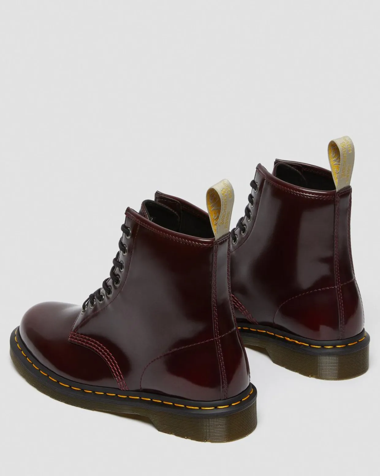 Dr. Martens Boots 1460 Vegan à Lacets Rouge Cherry Red — Oxford Rub Off Best