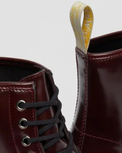 Dr. Martens Boots 1460 Vegan à Lacets Rouge Cherry Red — Oxford Rub Off Best