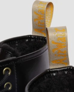 Dr. Martens Boots 1460 Vegan Borg Doublées à Lacets Noir — Norfolk Vegan Outlet
