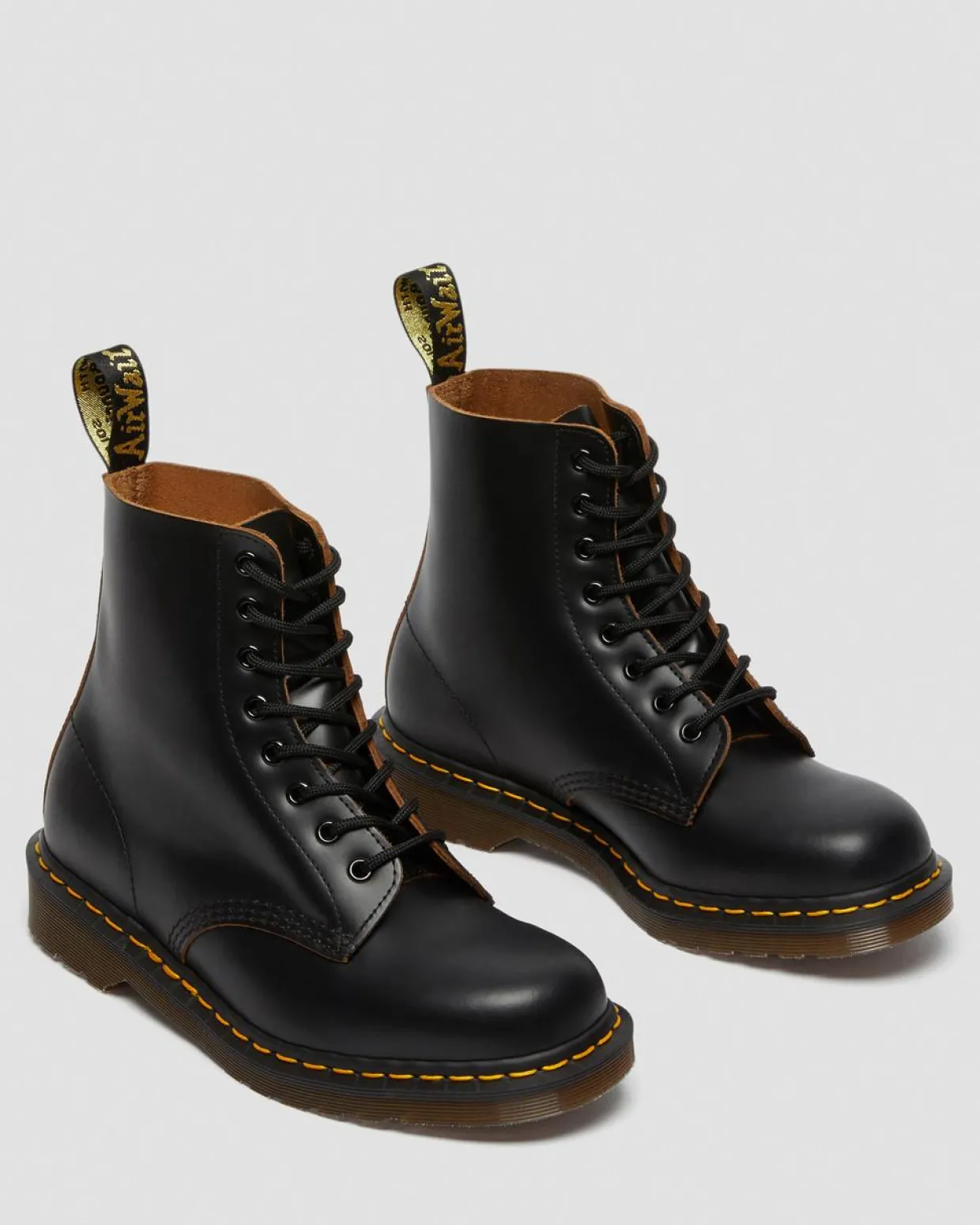 Dr. Martens Boots 1460 Vintage En Cuir Quilon Noir — Quilon Discount