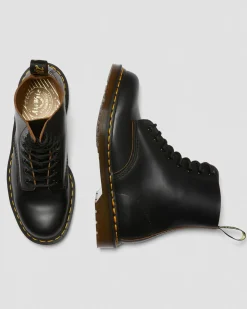 Dr. Martens Boots 1460 Vintage En Cuir Quilon Noir — Quilon Discount