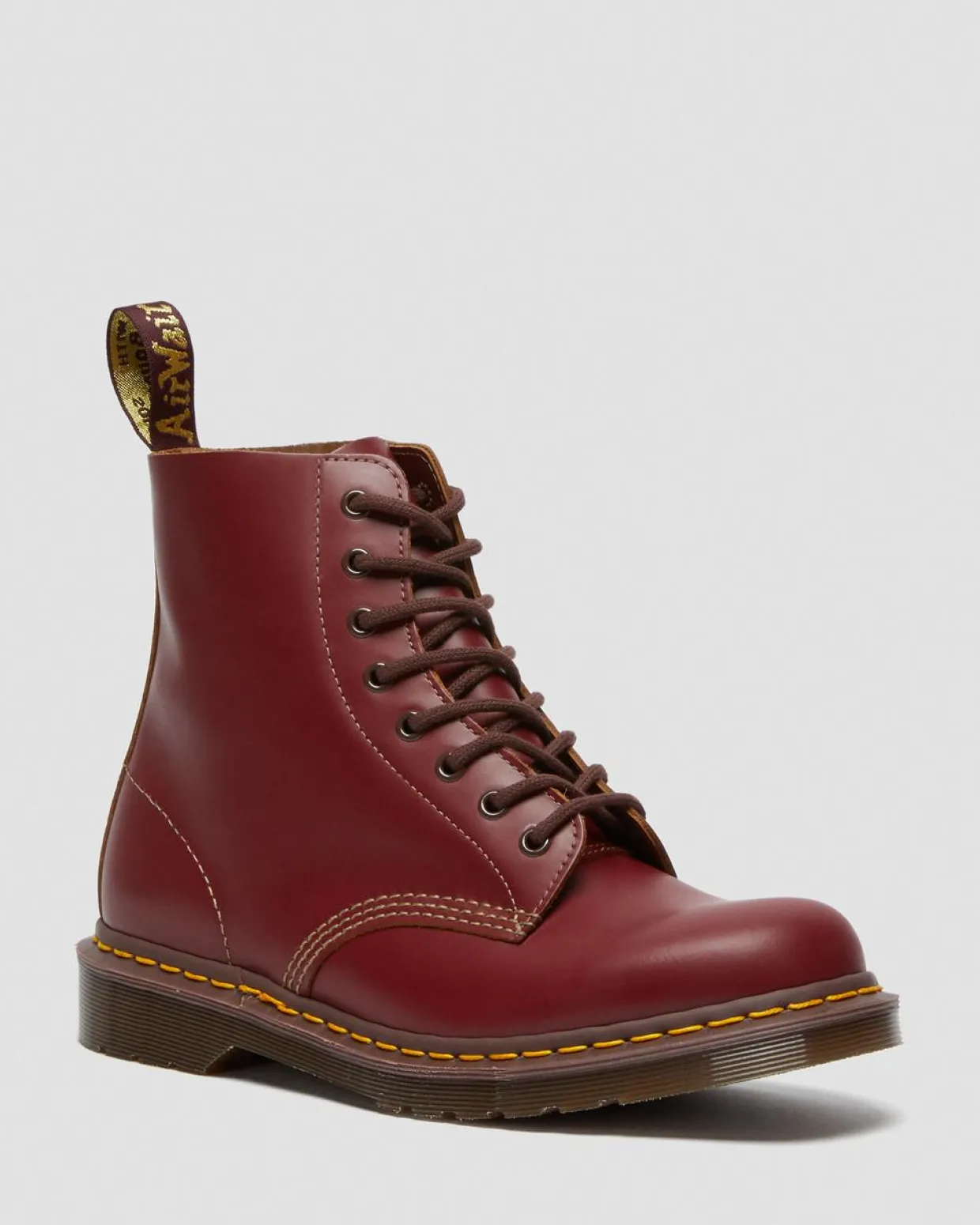 Dr. Martens Boots 1460 Vintage En Cuir Quilon Rouge — Quilon Sale