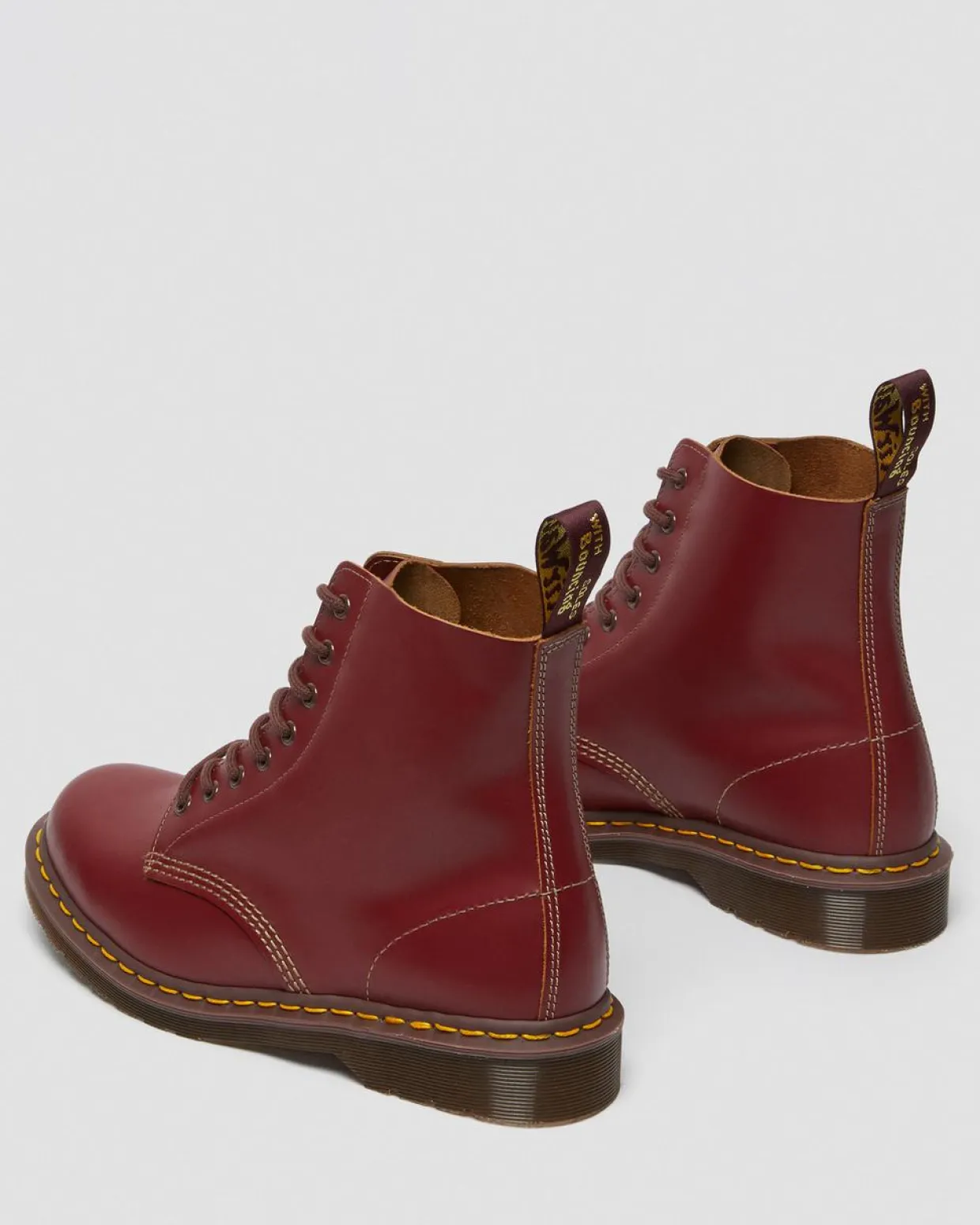 Dr. Martens Boots 1460 Vintage En Cuir Quilon Rouge — Quilon Sale