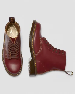 Dr. Martens Boots 1460 Vintage En Cuir Quilon Rouge — Quilon Sale