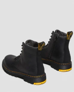 Dr. Martens Boots 1460 WinterGrip En Daim à Lacets Junior Noir — Yellowstone Wp Best Sale