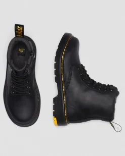 Dr. Martens Boots 1460 WinterGrip En Daim à Lacets Junior Noir — Yellowstone Wp Best Sale