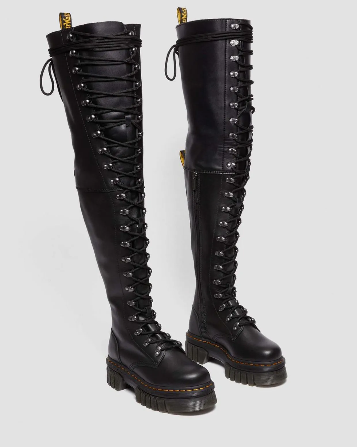 Dr. Martens Boots Audrick 22i XTRM En Cuir à Lacets Noir — Nappa Lux Cheap