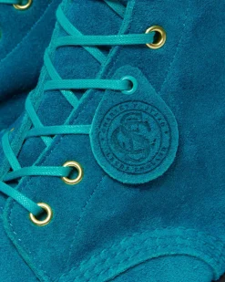 Dr. Martens Boots Basses 101 En Daim Turquoise — Desert Oasis Suede Shop