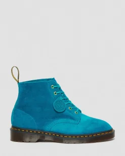Dr. Martens Boots Basses 101 En Daim Turquoise — Desert Oasis Suede Shop