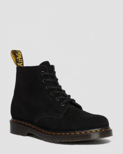Dr. Martens Boots Basses 101 Unbound En Daim Noir — E H Suede+E H Suede Mb Clearance
