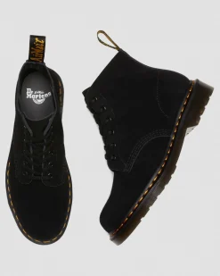 Dr. Martens Boots Basses 101 Unbound En Daim Noir — E H Suede+E H Suede Mb Clearance