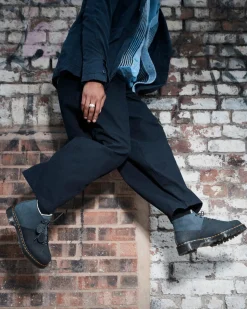Dr. Martens Boots Basses Church En Cuir Nubuck à Lacets BLACK Outlet